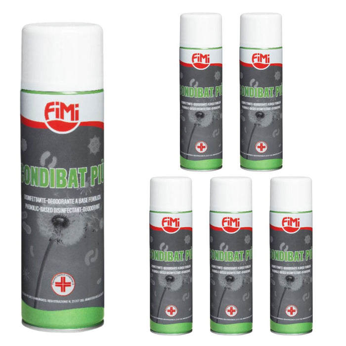 Condibat sanificante spray deodorante pino per condizionatori 500 millilitri *** quantità pezzi 6, confezione 1