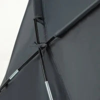 Set Tenda da Campeggio 3 in 1 con Letto Singolo, Tenda e 1 Materasso Gonfiabile, Borsa per il Trasporto Inclusa, Grigio