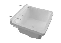 MONGARDI Lavandino pilozzo a muro da esterno 40x40x19, colore BIANCO