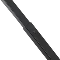 Lampada da Terra ad Arco con Paralume in Tessuto e Interruttore a Pedale, Ø47x105x190cm, Nera