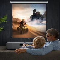 Schermo per Proiettore 120" Formato 1:1, Angolo di 160° e Montaggio a Soffitto o Parete