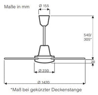 TDAX 1400 I IPX5, Ventilatore senza Luce, CasaFan