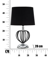 Lampada Da Tavolo Darky Silver Cm Ø28X44,5