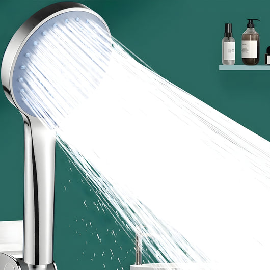 Doccetta 5 funzioni multigetto anticalcare abs cromato + tubo flessibile acciaio inox estensibile cm 150 doccia