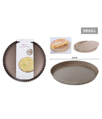 Teglia Da Forno Per Crostate Torte Dolci Stampo Con Base Removibile 30 Cm 98661         