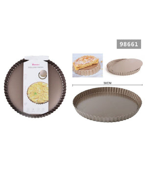 Teglia Da Forno Per Crostate Torte Dolci Stampo Con Base Removibile 30 Cm 98661         