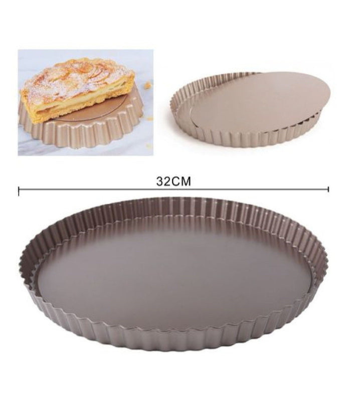 Teglia Da Forno Per Crostate Torte Dolci Stampo Con Base Removibile 32 Cm 98662         