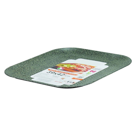 Trade Shop - Teglia Pizza Forata Ruoto In Alluminio Con Rivestimento Antiaderente In Varie Forme -   -rettangolare    -