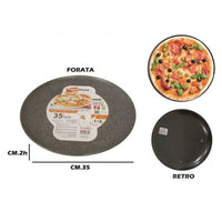 Trade Shop - Teglia Pizza Forata Ruoto In Alluminio Con Rivestimento Antiaderente In Varie Forme -