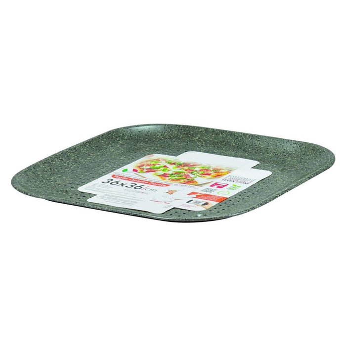 Trade Shop - Teglia Pizza Forata Ruoto In Alluminio Con Rivestimento Antiaderente In Varie Forme -