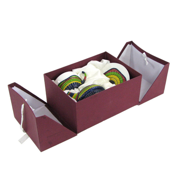 Teiera con tazza decoro bambù multicoltazza e teiera