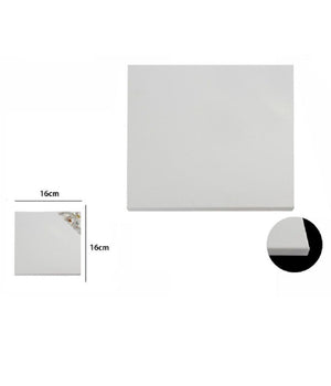 Tela Telaio Per Pittura Bianco 16x16x1.5cm Quadrato Universale Artisti 53411a         