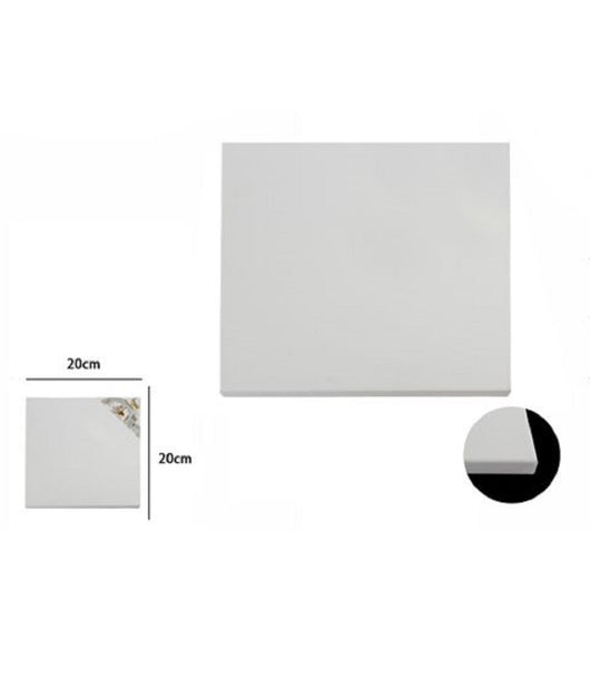 Tela Telaio Per Pittura Bianco 20x20x1.5 Cm Quadrato Universale Artisti 53414a         