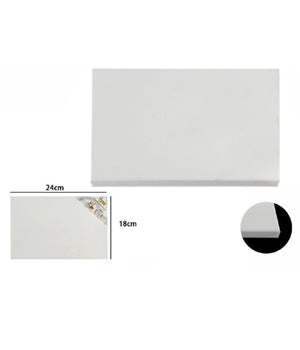 Tela Telaio Pittura Bianco 24x18x1.5cm Rettangolare Universale Artisti 53412a         