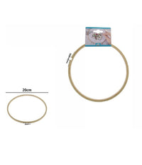 Telaio Per Ricamo In Legno Tondo Con Fibbia Metallo Accessori Cucito 20cm 53549a         