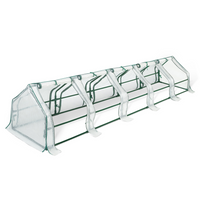 IDMarket - Telaio per serra da giardino speciale forzatura L. 300 CM bianco