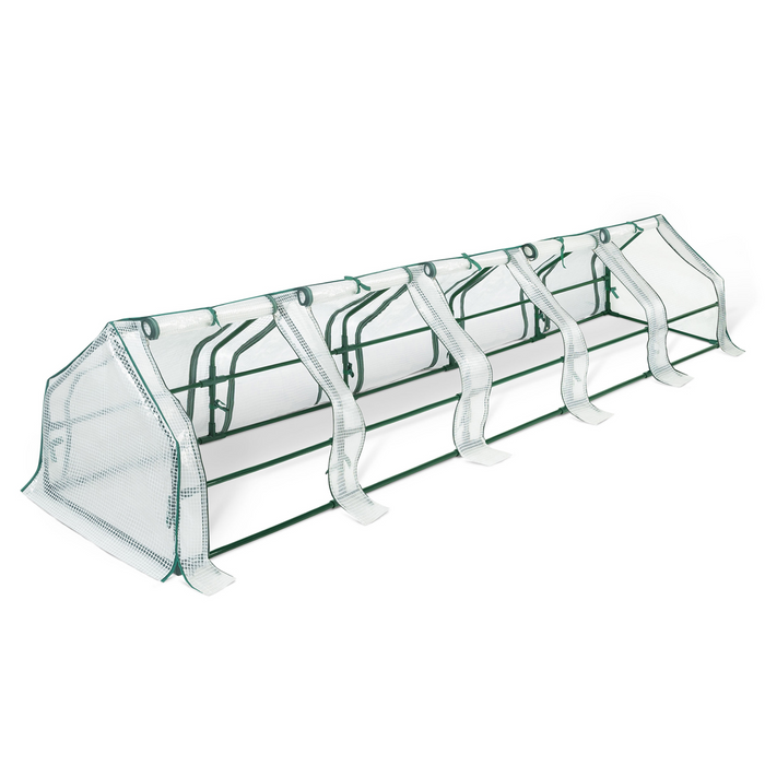 IDMarket - Telaio per serra da giardino speciale forzatura L. 300 CM bianco