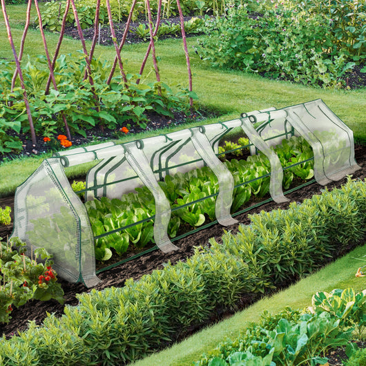 IDMarket - Telaio per serra da giardino speciale forzatura L. 300 CM bianco