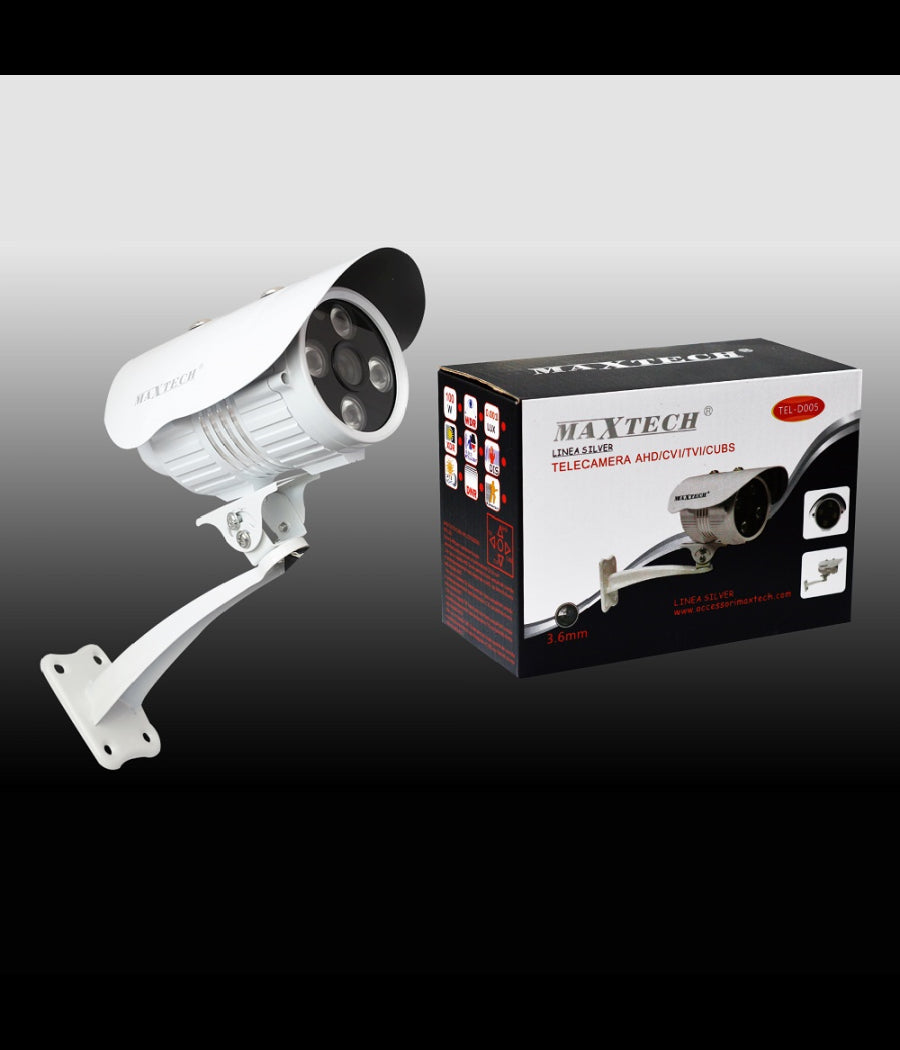 Telecamera Ahd/cvi/tvi/cubs 3.6mm Videosorveglianza Impermeabile Maxtech Tel-d005         