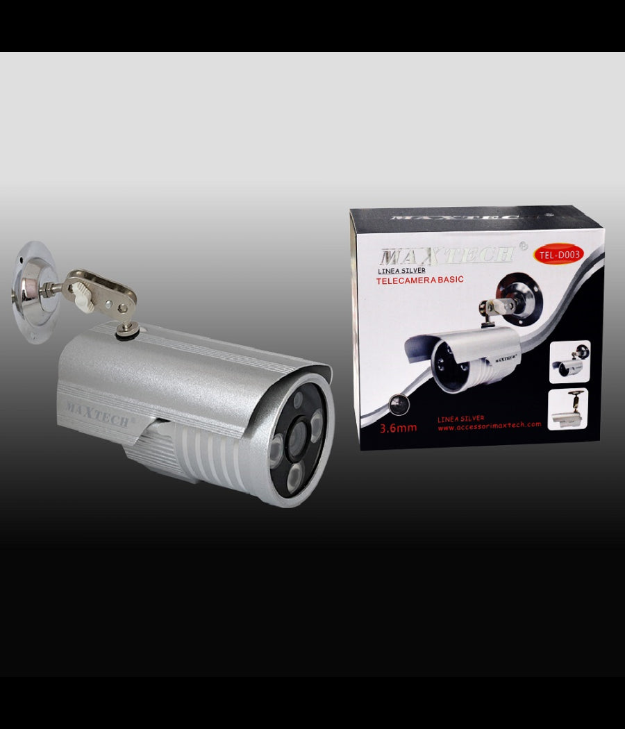 Telecamera Basic 3.6mm Videosorveglianza Impermeabile Interno Esterno Maxtech Tel-d003         