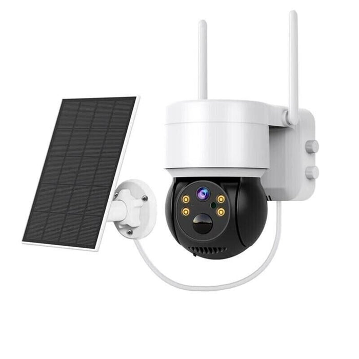 Telecamera con Batteria Solare Pannello separato 360 Esterno PTZ Wi-Fi Esterno Senza Fili - Tech-It