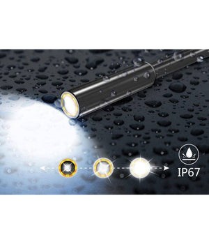 Telecamera Con Monitor Endoscopica 3mt 8mm Flessibile Lcd 2.4" Ip67         