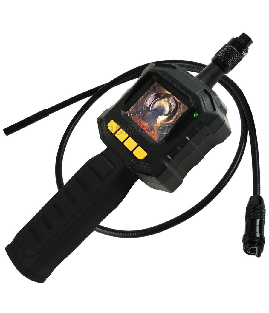 Telecamera Con Monitor Endoscopica 4 Led Luce Cavo Sonda Flessibile Ispezione         