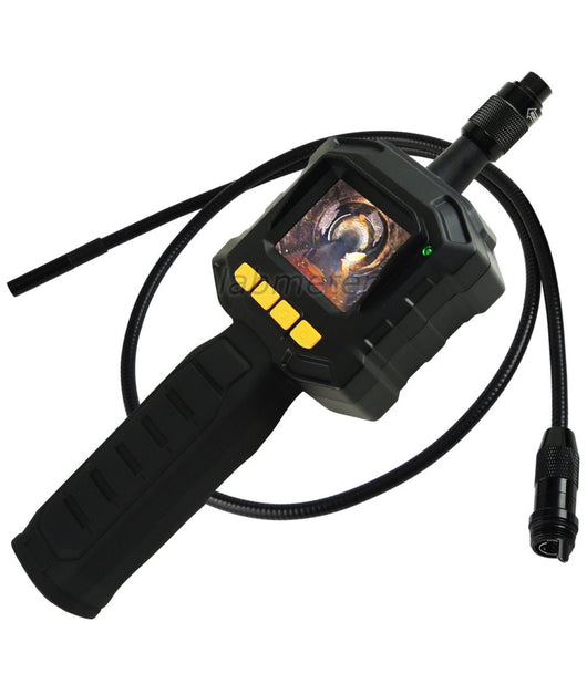 Telecamera Con Monitor Endoscopica 4 Led Luce Cavo Sonda Flessibile Ispezione         