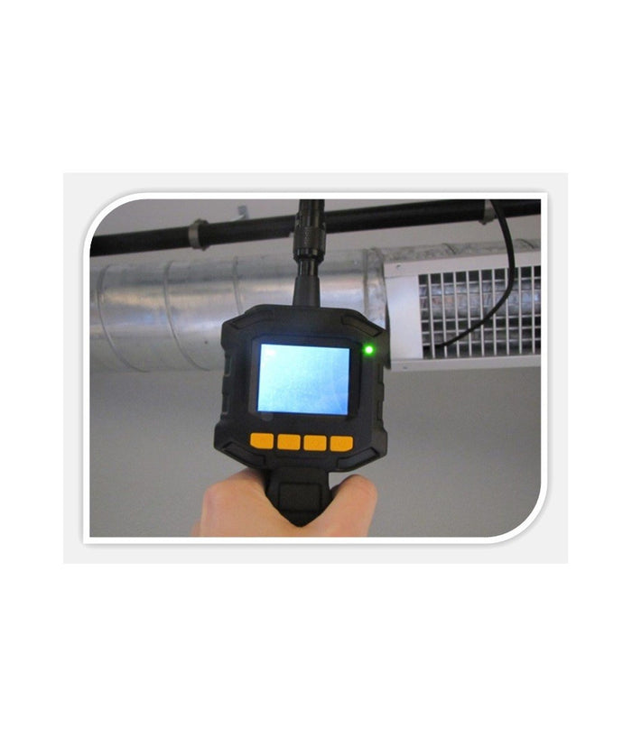 Telecamera Con Monitor Endoscopica 4 Led Luce Cavo Sonda Flessibile Ispezione         