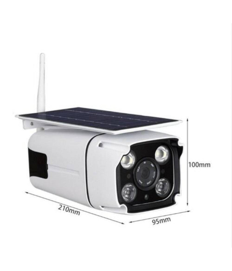 Telecamera Con Pannello Solare Wifi Da Esterno Ip67 2.0mp Sensore Pir 202 Had         