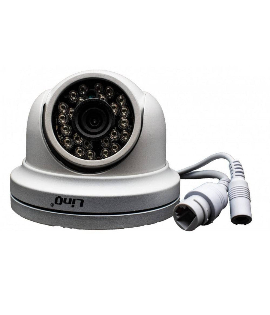 Telecamera Di Sicurezza Soffitto Poe 2mpx Ahd-2037 12led 24 Infrarossi 200w Ip66         