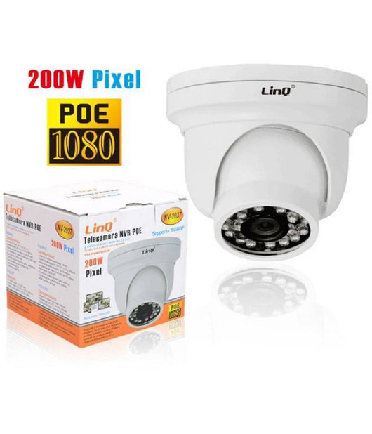 Telecamera Di Sicurezza Soffitto Poe 2mpx Ahd-2037 12led 24 Infrarossi 200w Ip66         