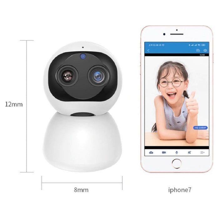 Trade Shop - Telecamera Di Sorveglianza Intelligente Ip Wifi 2k Hd 8 Led A Infrarossi Q-s2099 -