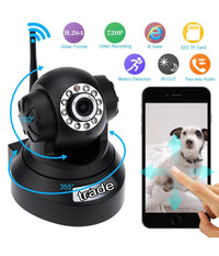 Telecamera Di Sorveglianza Ip Cam Hd 720p Wireless Led Ir Lan Motorizzata Wifi         