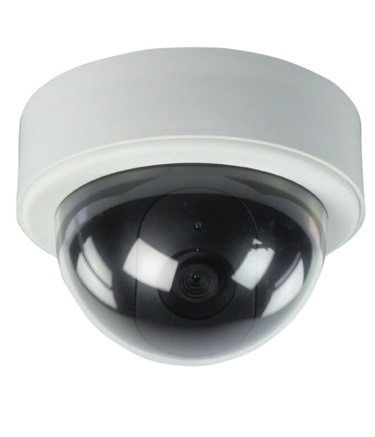Telecamera Dome Dummy Finta Led Lampeggiante Camera Videosorveglianza Soffitto         