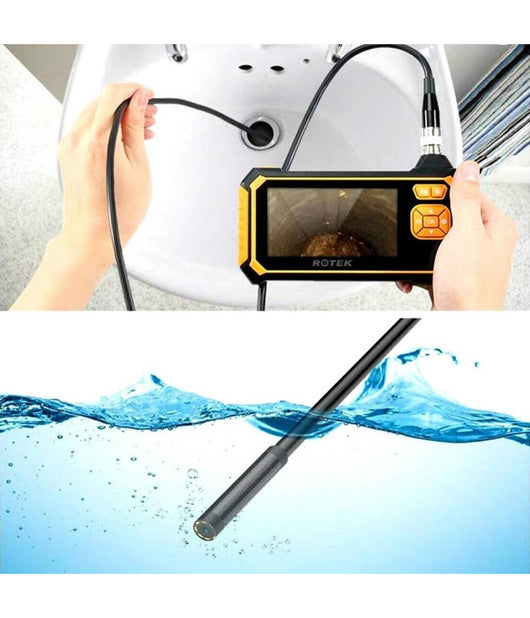 Telecamera Endoscopica 5 Mt Monitor Sonda 4.3 Pollici Videocamera Impermeabile         