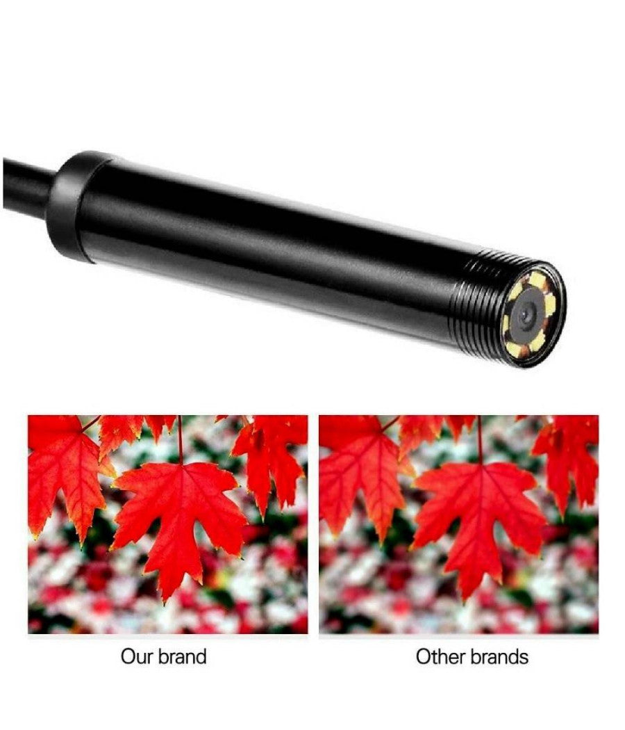 Telecamera Endoscopica 5 Mt Type-c Usb Mini Usb F Flessibile Impermeabile 6 Led         