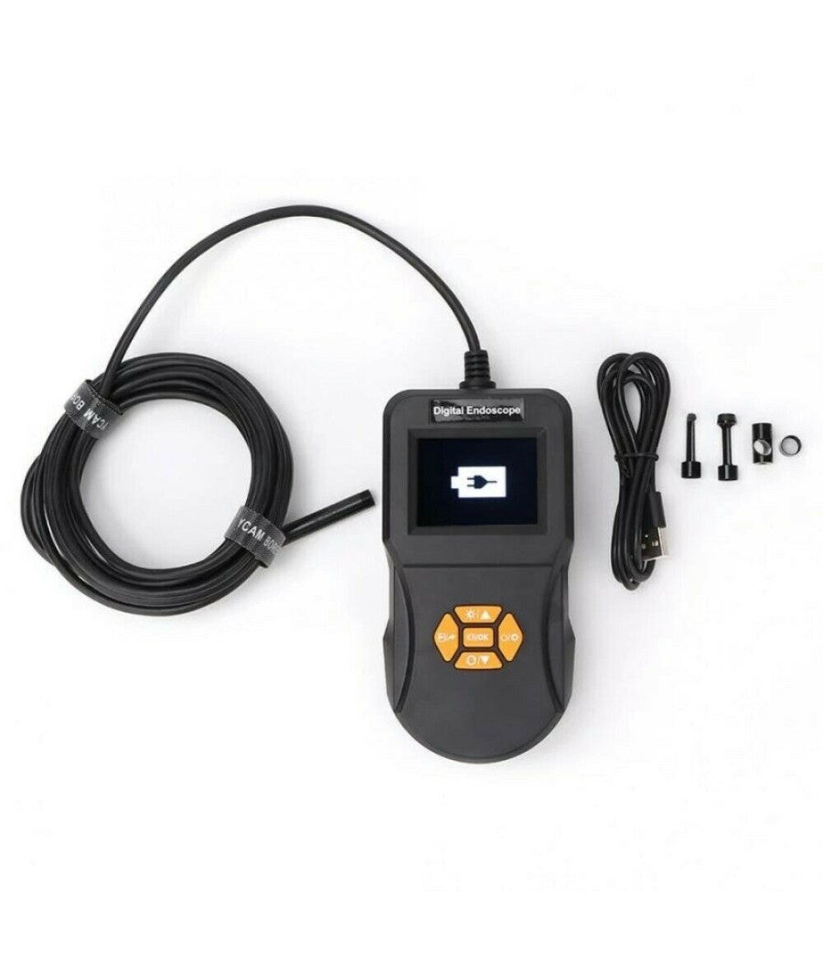 Telecamera Endoscopica Con Monitor Lcd 6 Led Sonda 5 Mt Foto Video Sd 90358         