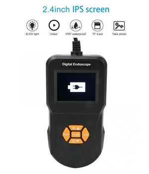 Telecamera Endoscopica Con Monitor Lcd 6 Led Sonda 5 Mt Foto Video Sd 90358         