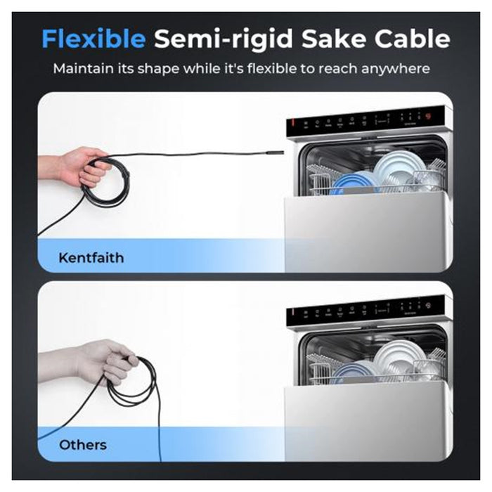 Trade Shop - Telecamera Endoscopica Ispezione Cavo 5mt Immagine 1080p Batteria 2600mah 8 Led         