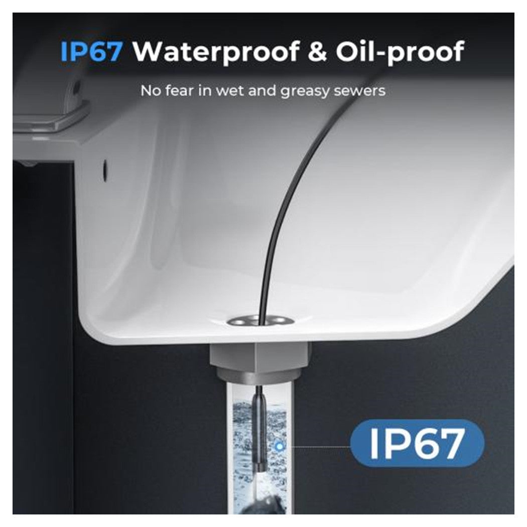 Trade Shop - Telecamera Endoscopica Ispezione Cavo 5mt Immagine 1080p Batteria 2600mah 8 Led         