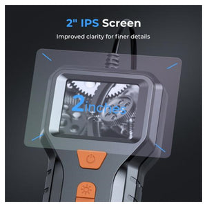 Trade Shop - Telecamera Endoscopica Ispezione Cavo 5mt Immagine 1080p Batteria 2600mah 8 Led         