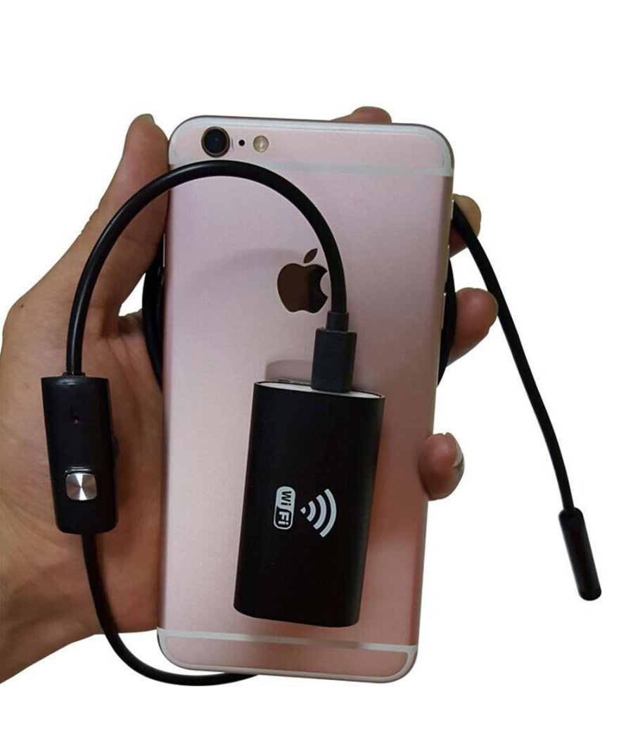 Telecamera Endoscopica Per Ispezione Wifi Per Smartphone 6 Led Mt Ip67         