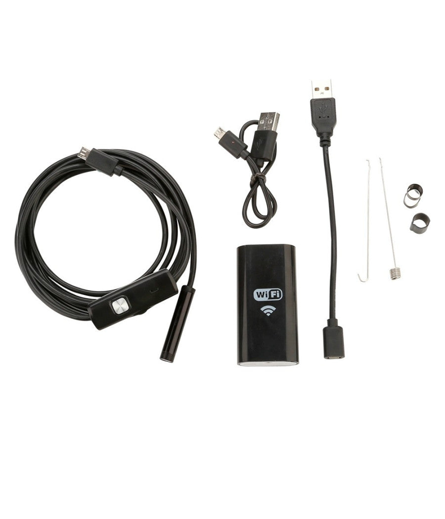 Telecamera Endoscopica Per Ispezione Wifi Per Smartphone 6 Led Mt Ip67         