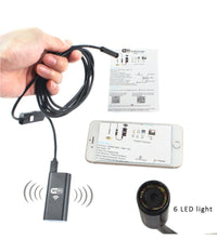 Telecamera Endoscopica Per Ispezione Wifi Per Smartphone 6 Led Mt Ip67         