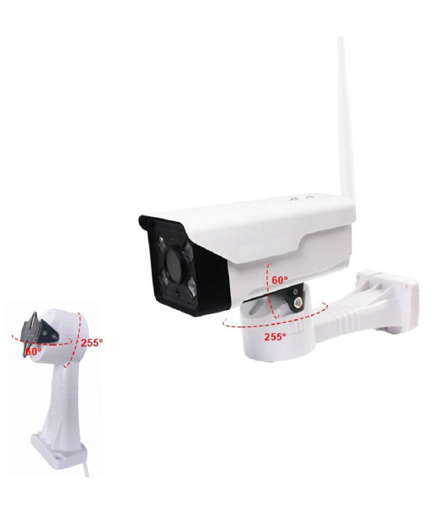 Telecamera Esterna Ip Camera Hd 1080p Wireless Led Ir Lan Micro Sd Robotizzata         