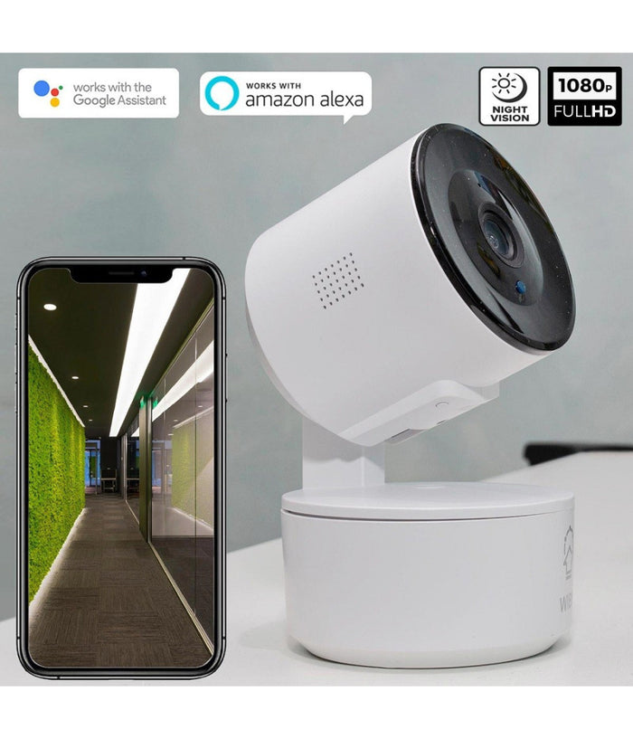 Telecamera Fhd 1080p Wifi Smart Motorizzata 3.6mm Sensore Movimento Alexa Google         