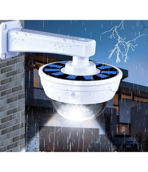 Telecamera Finta Con Pannello Solare Con Sensore Di Movimento 44led Faretto Luce         