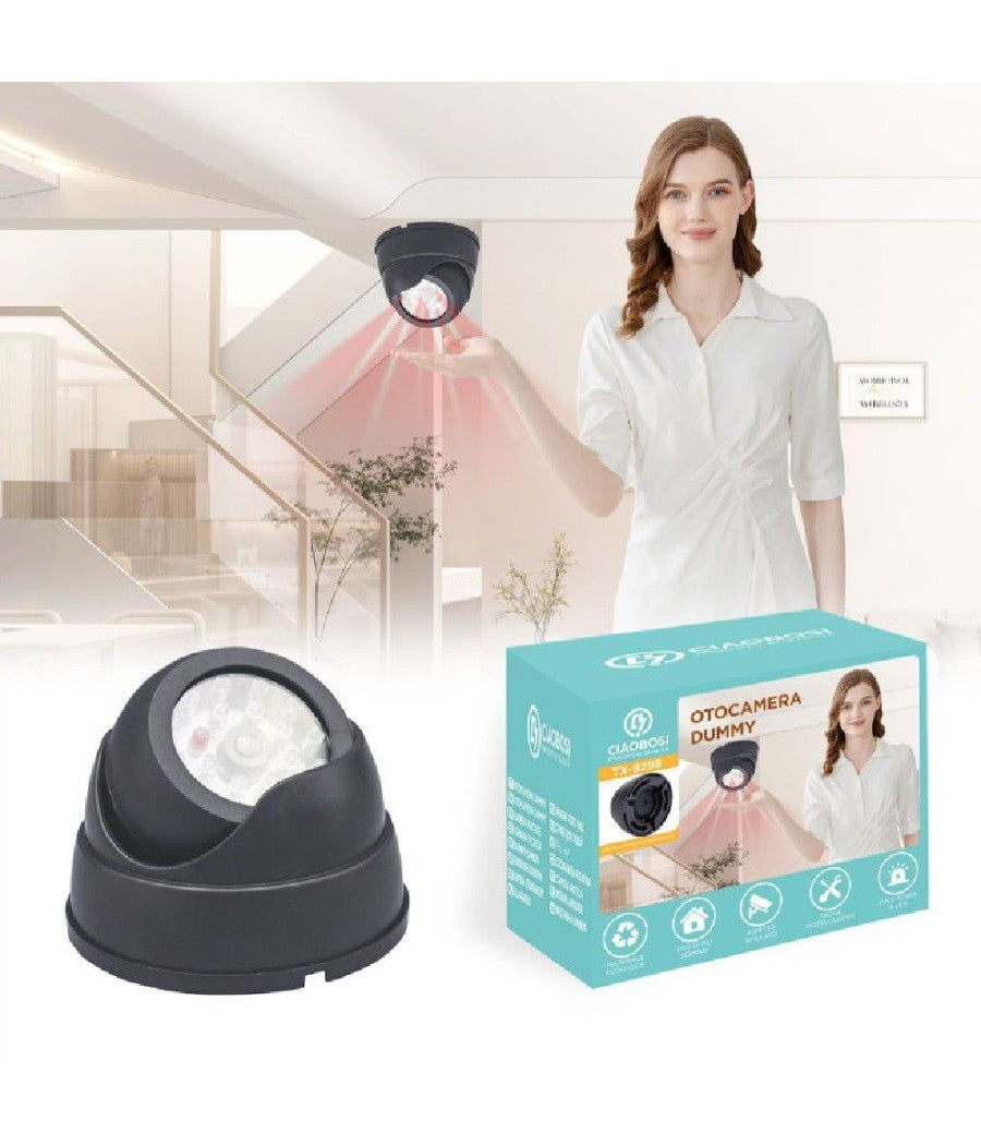 Telecamera Finta Dome Infrarossi Da Soffitto Parete Videosorveglianza Tx-9298         