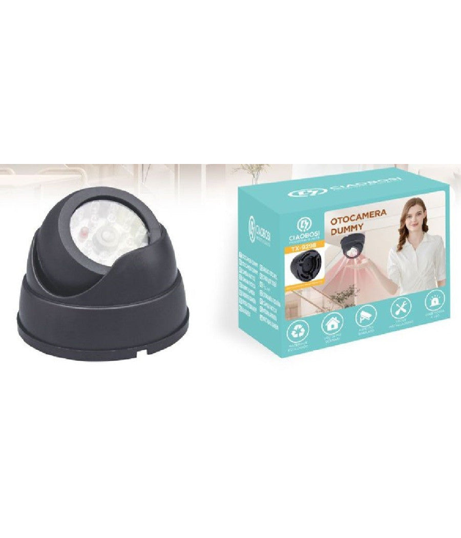 Telecamera Finta Dome Infrarossi Da Soffitto Parete Videosorveglianza Tx-9298         